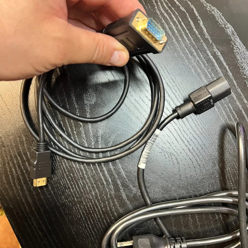 Lot of 2 DVI and 121565-001 HPI 5220 Power Cords for‎ Desktop Monitor